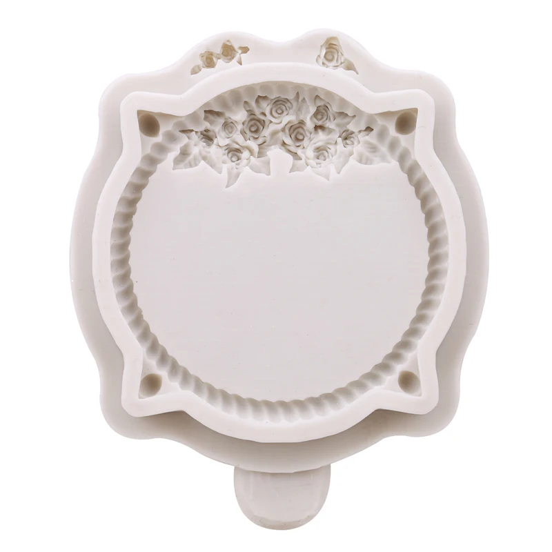 Sugarcraft винтажная рамка форма для глазури на торт цветок рельефная граница