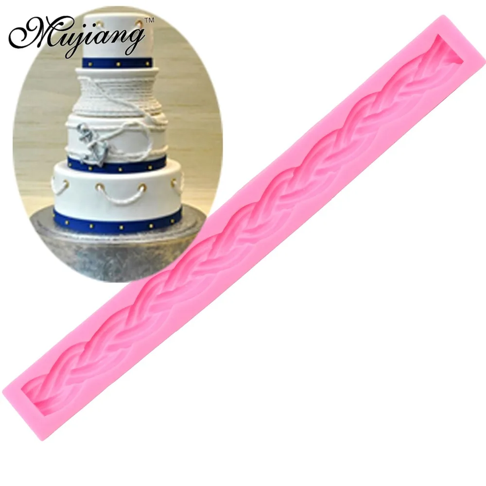 Ротанговая плетеная ткань текстура длинная веревка 3D кайма для торта