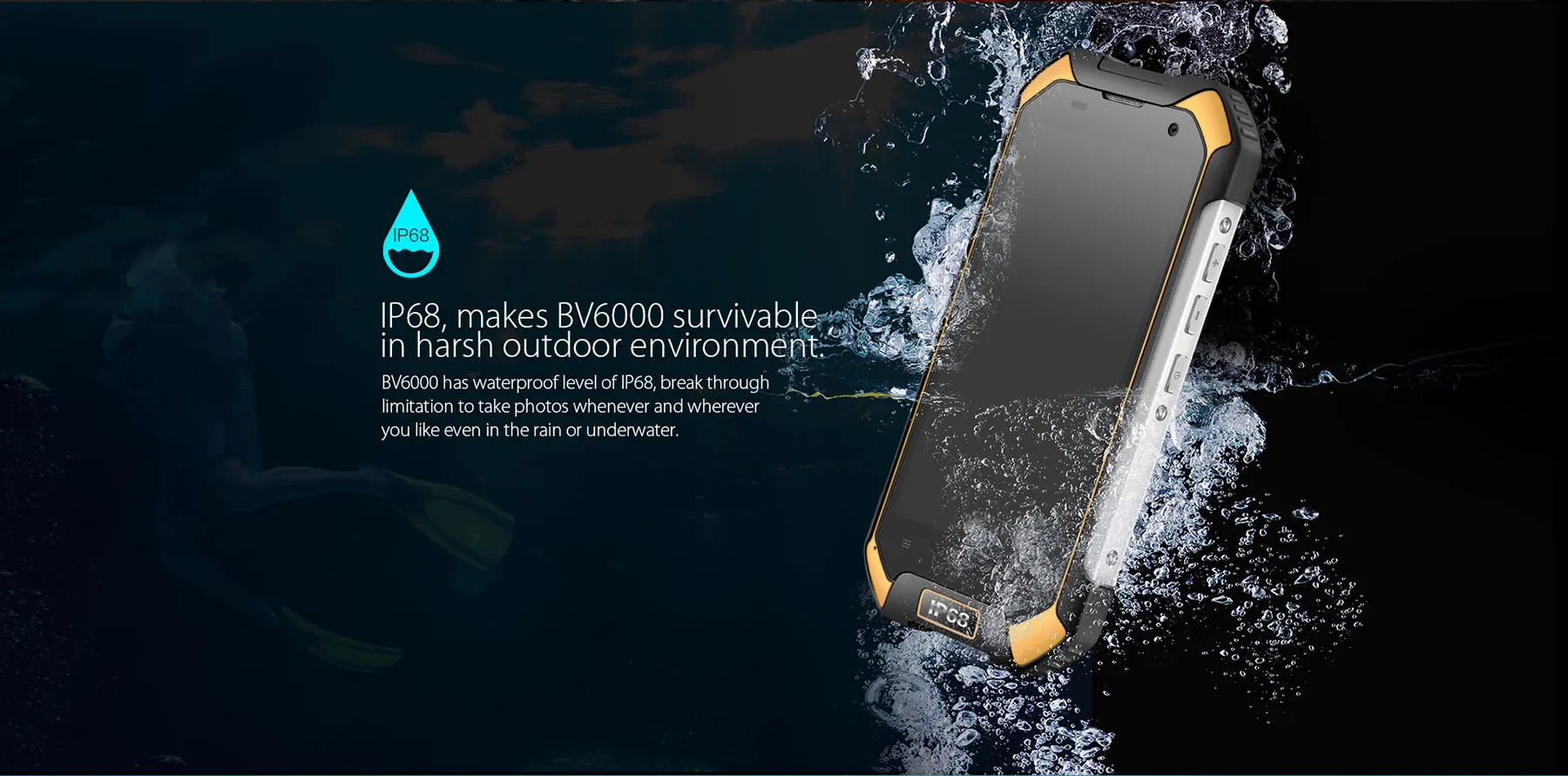 Blackview BV6000 4,7 дюймов 4G IP68 водонепроницаемый пылезащитный смартфон Android 7,0 MTK6755 Восьмиядерный 2,0 ГГц 3 ГБ+ 32 Гб 5 Мп+ 13 МП телефоны