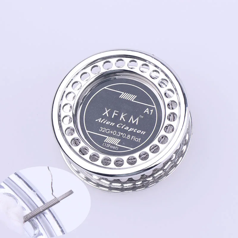 XFKM NI80/A1/316 5 м/рулон инопланетянин плавленый Clapton для RDA RBA Ремонтопригодный распылитель нагревательные провода катушка инструмент инопланетянин Clapton нагревательный провод