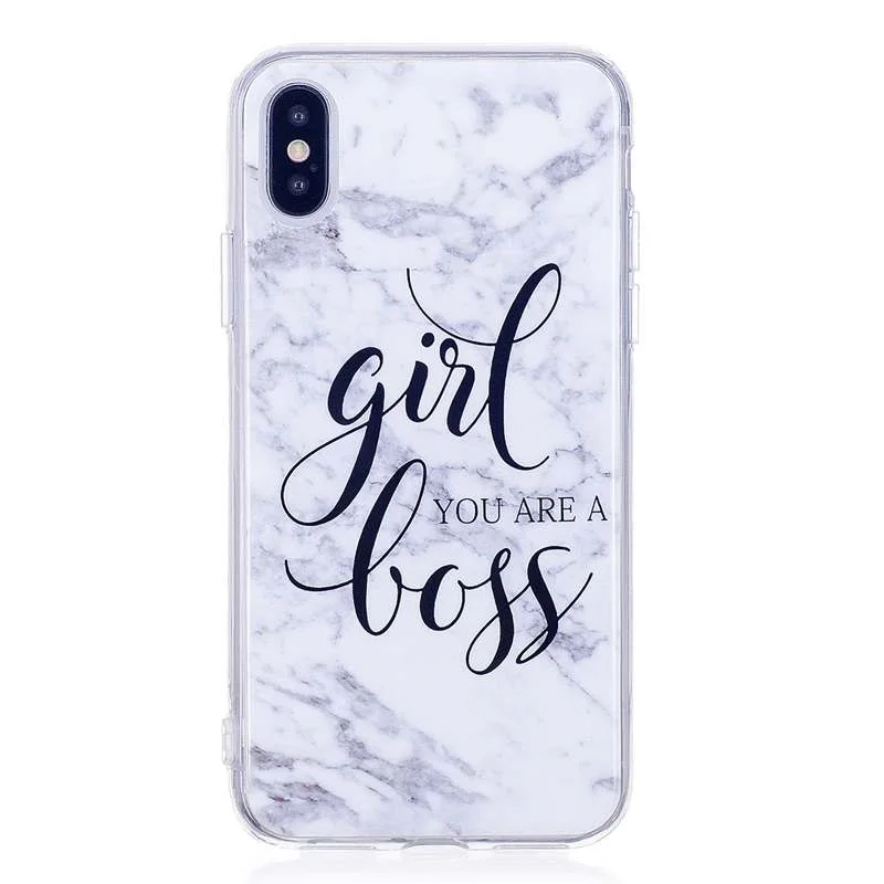 Soft Silicon Capas For iPhone 6S 7 8 8Plus 7plus Case Luxury Marble Cover Cute Funda XR X XS Max 5 5S SE Coque Bags |