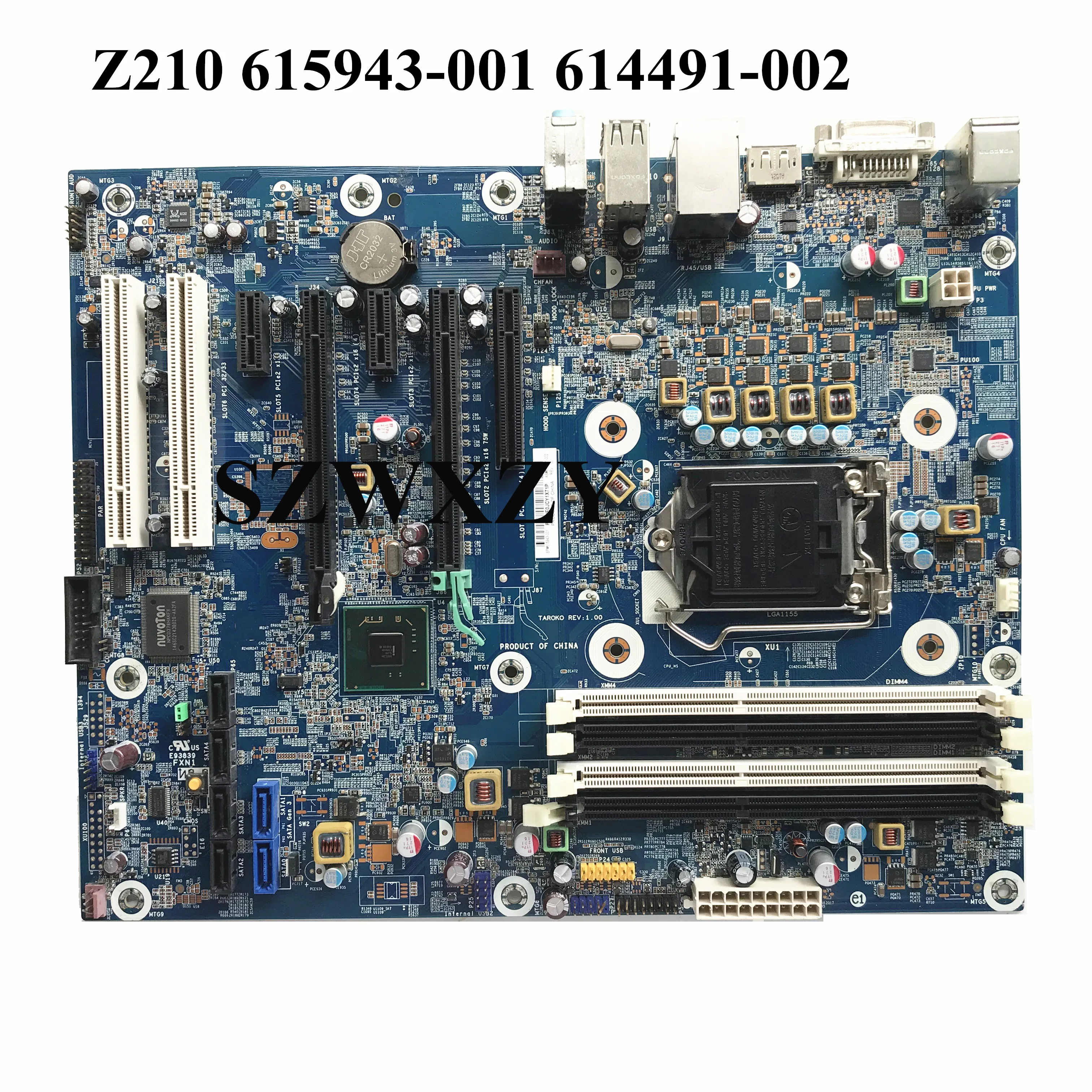 SZWXZY отлично подходит для HP Z210 DDR3 LGA1155 615943 001 614491 002 материнская плата рабочего