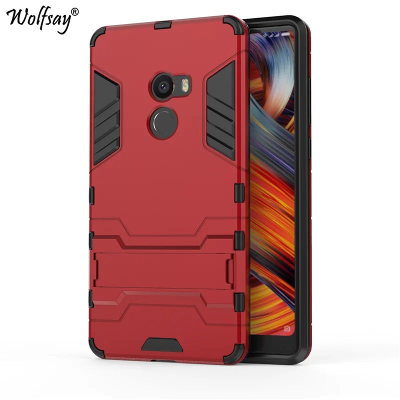 Чехол Wolfsay для Xiaomi Mi Mix 2 тонкий чехол из поликарбоната и мягкий резиновый