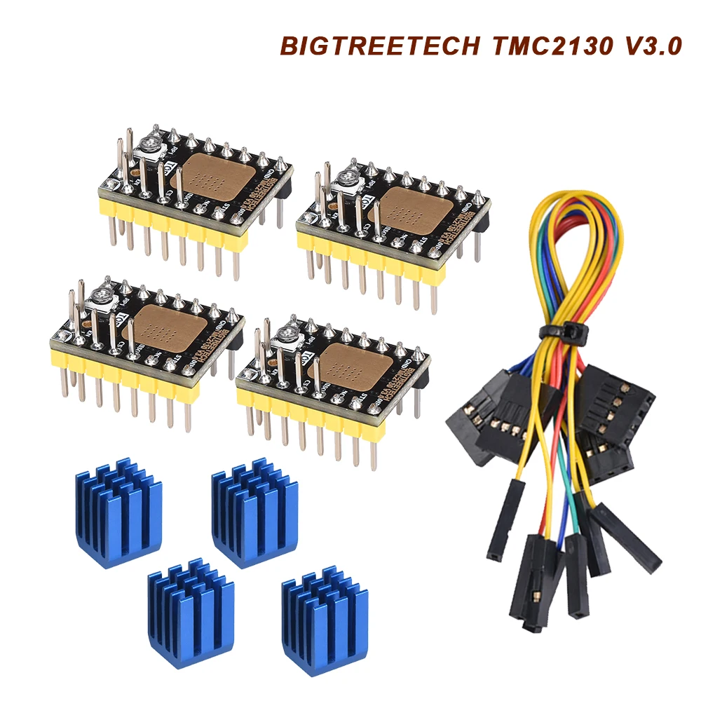 

BIGTREETECH TMC2130 V3.0 SPI Stepper Motor Driver Upgrade 4PCS TMC2130 V2.0 for SKR V1.3 MKS GEN L V1.4 TMC2208 StepStick RepRap