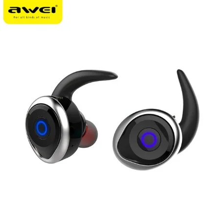 2017 наушники вкладыши Awei T1 bluetooth true wireless Stereo headset поддержка TWS смарт Подавление шума