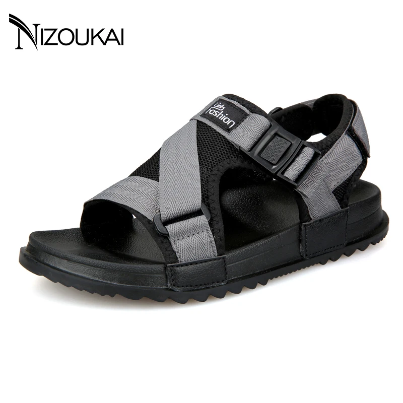 Мужские сандалии летняя Брендовая обувь высокого качества мужские пляжные