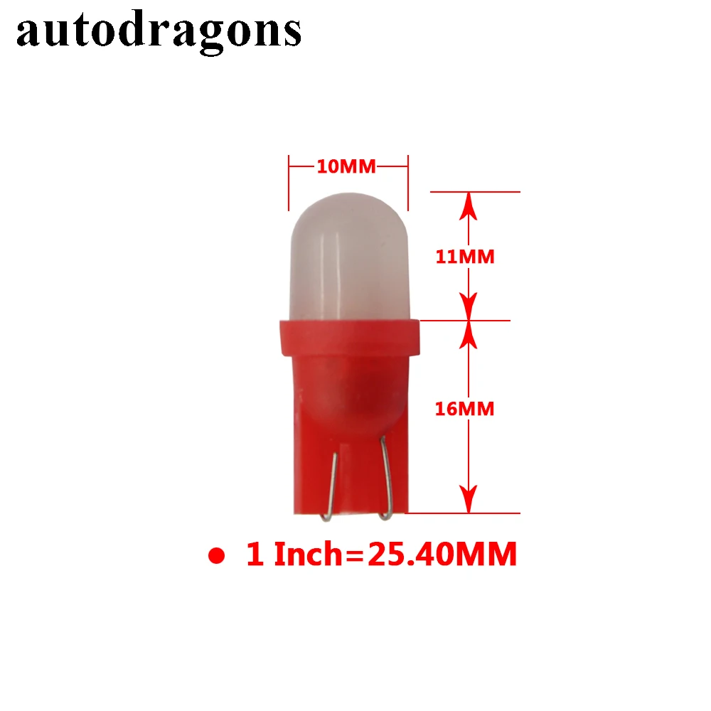 100 шт. светодиодные матовые шарики autodragon 555 w5w | Автомобили и мотоциклы