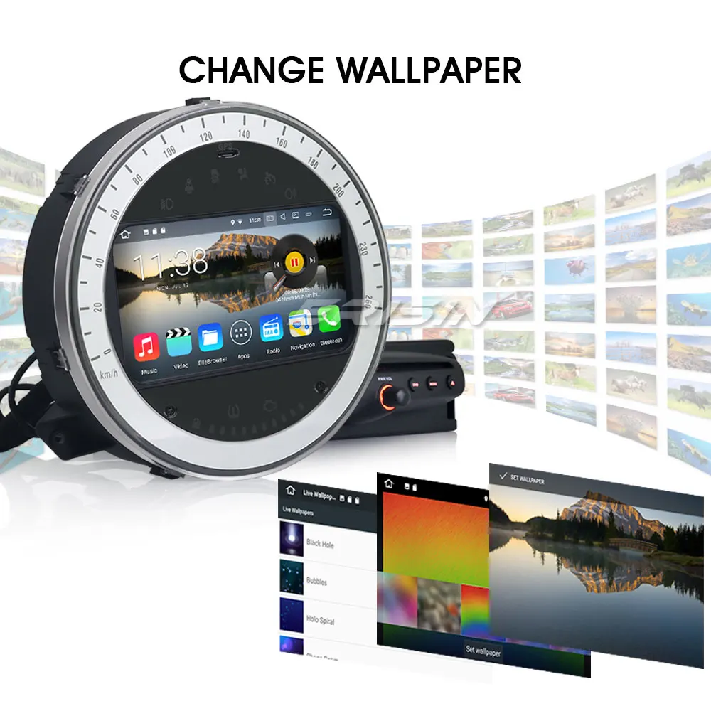 Erisin ES4717B 7 &quotAndroid 1 автомобильный DVD DAB + gps DVR для Mini Cooper|7&quot android|car dvd androiddvd car android |
