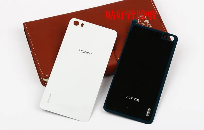 2 цвета чехол аккумулятор задняя крышка для huawei Honor 6 задняя крышка батарейного отсека+ задняя камера стеклянный чехол для объектива