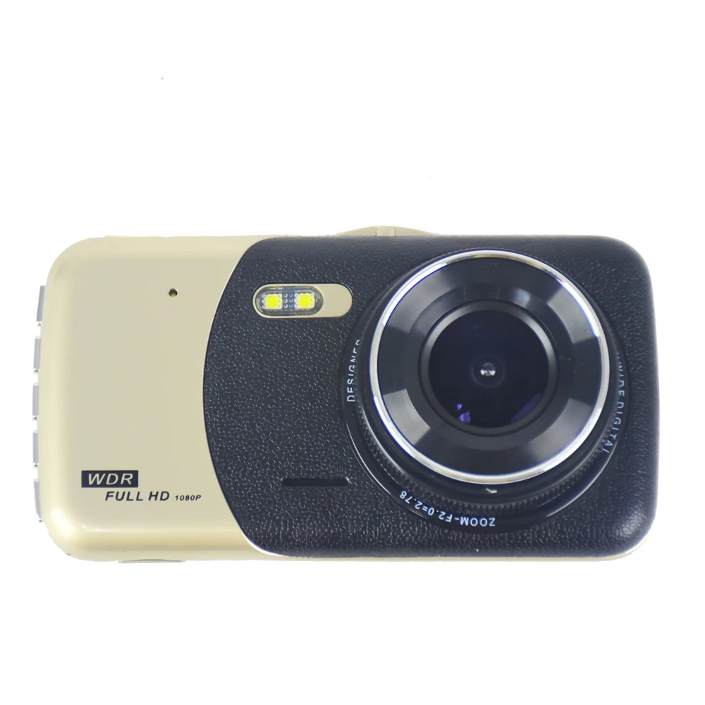 4 дюймовый автомобильный видеорегистратор с двумя объективами 1080P Full HD резервной