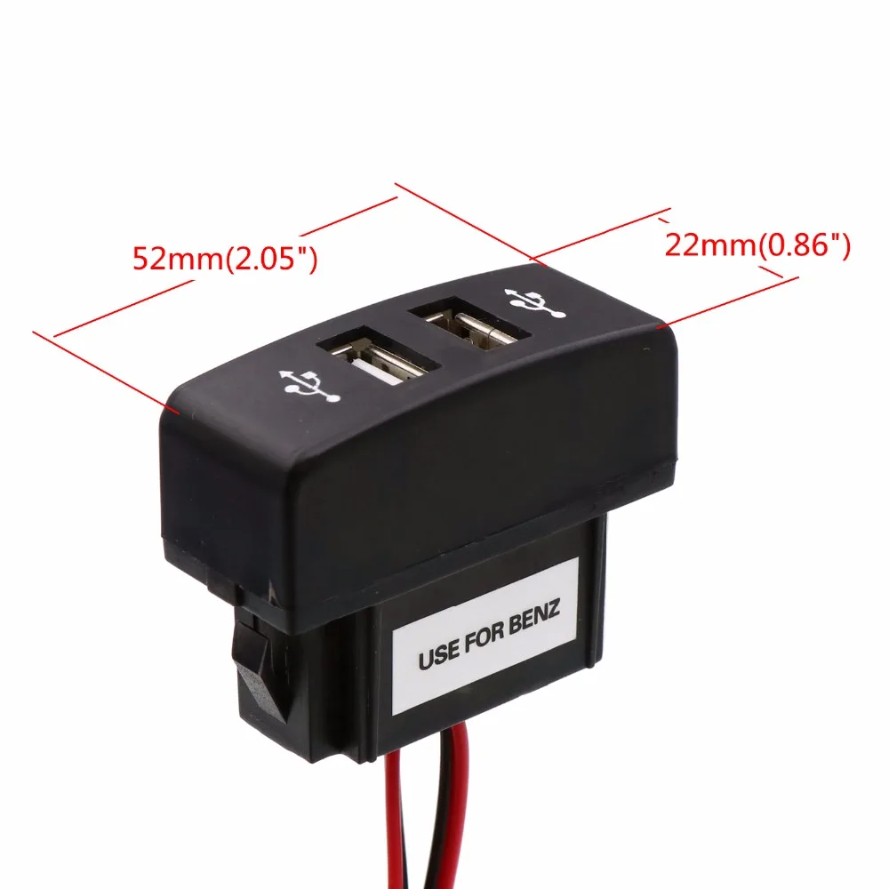 Двойной зарядное устройство usb 5В 2.1A/2.1A двойной разъем питания с портом USB для