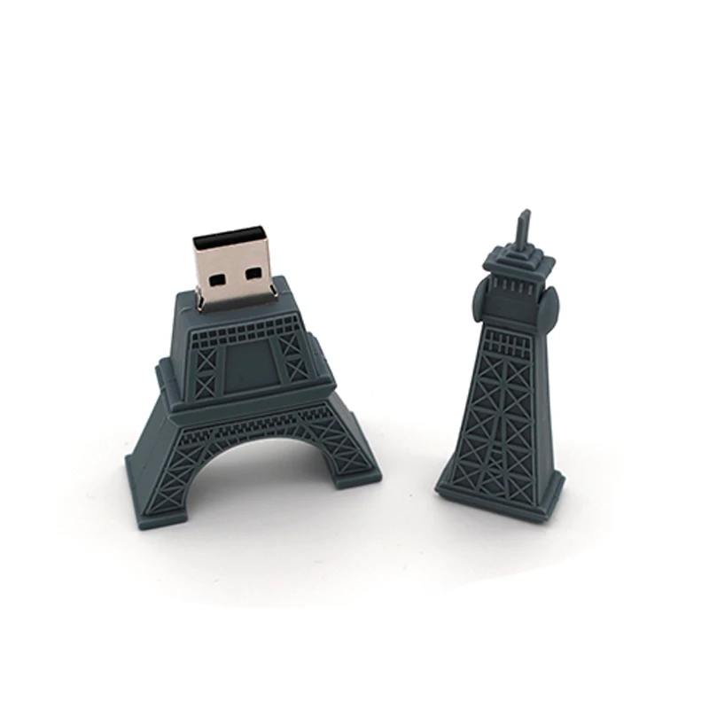Новая стильная мультяшная Эйфелева ручка Башня 64 ГБ 32 4 8 16 Usb флеш накопитель