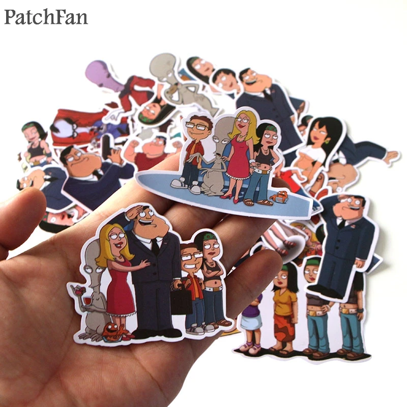 Patchfan 55 шт. Американский папа мультфильм дети игрушки Стикеры для DIY Скрапбукинг альбом ноутбук телефон тетрадь наклейка стикеры A1769