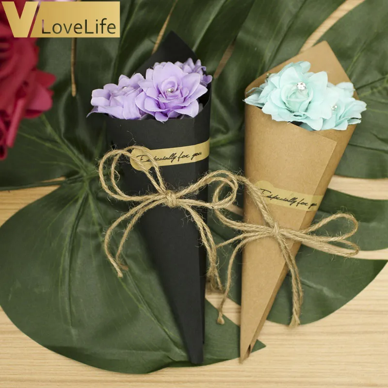 5 шт. DIY крафт-бумага винтажная складная карта креативный подарок украшение