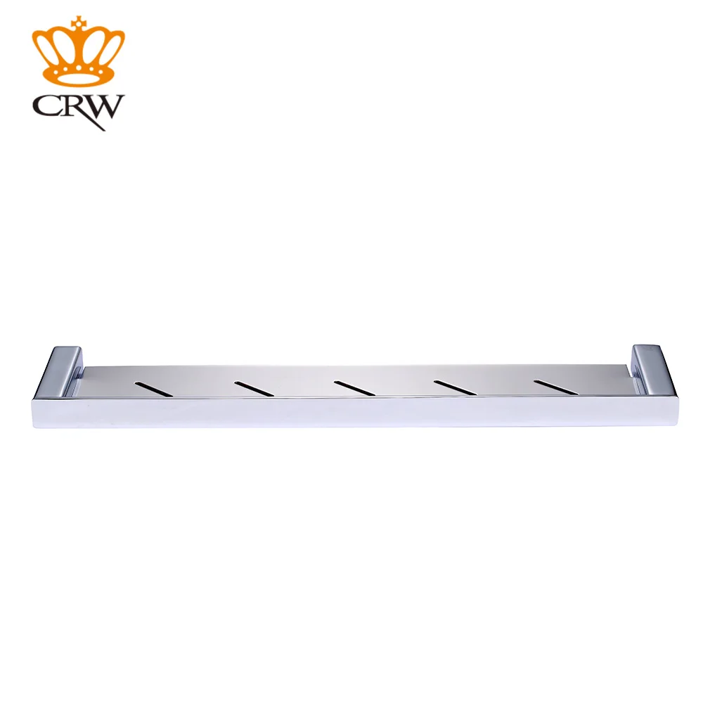 CRW 72003 60 см твердая латунь хром настенная полка для ванной комнаты Душ Caddy стеллаж