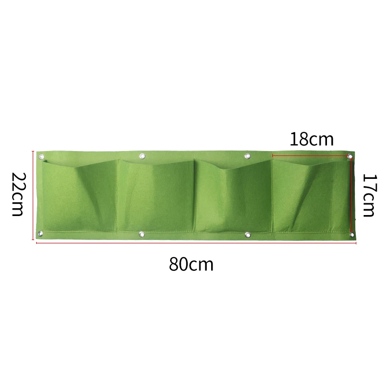 Multiple Styles Vertical Grow Bag Gardening Wall Hanging Felt Bonsai Bags Flowers Growing Pot | Дом и сад