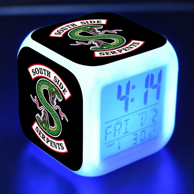 Popular Riverdale TV Figures LED Clock Alarm Colorful Flash Light Desk Watch Toys | Игрушки и хобби