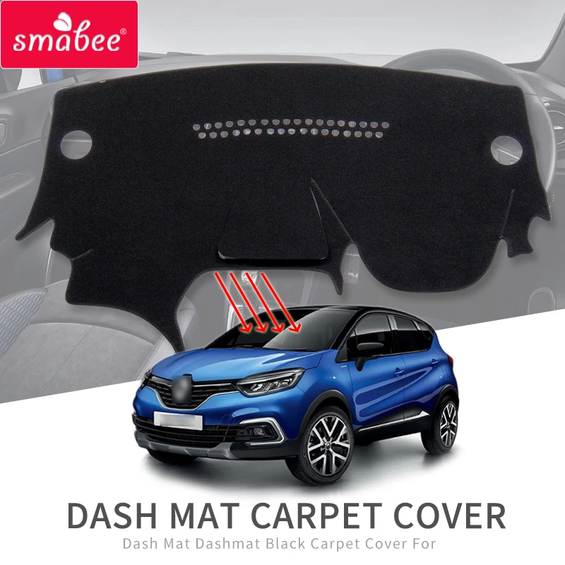 Smabee Dash коврик Dashmat для Renault Captur 2014 2015 2016 2017 2018 аксессуары приборной панели