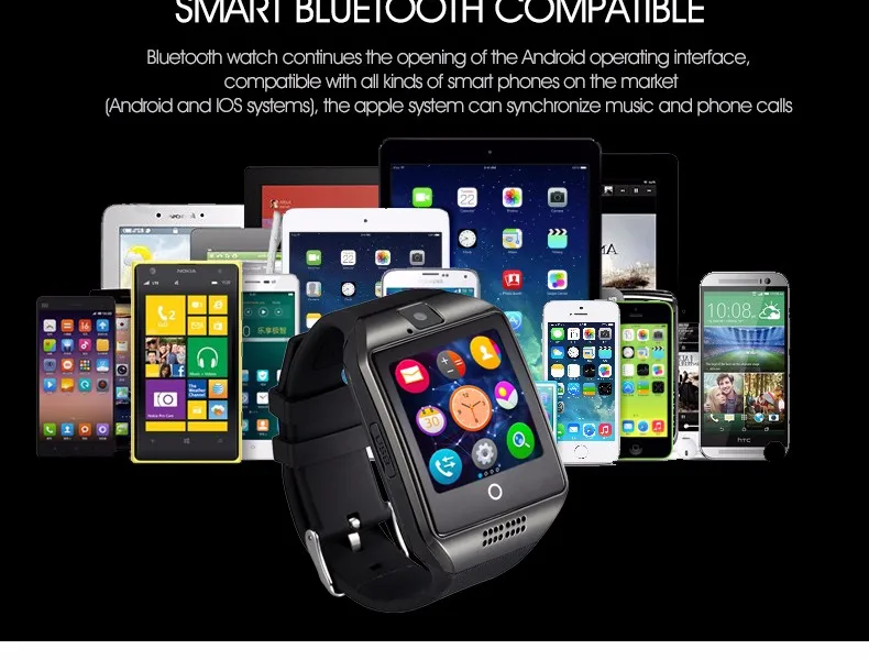 Умные часы Q18 со слотом для sim-карты, с поддержкой Bluetooth, для подключения телефона Android, лучше, чем DZ09, умные часы, мужские часы