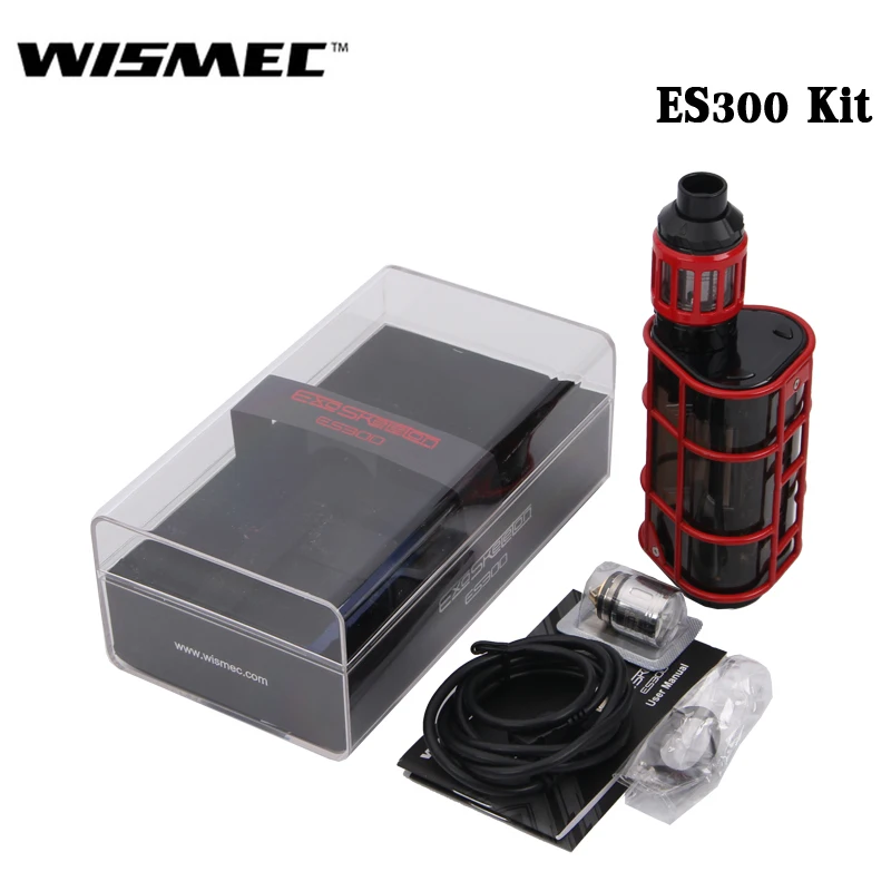 Оригинальный Wismec EXO Skeleton ES300 с распылитель Kage Комплект 200 W или 300 Box MOD и 2 8 мл танк