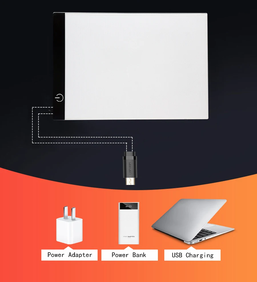 Computer USB A4 LED Artist Thin Art Stencil Drawing Board Light Box Tracing Table Pad Supports power supply bank |