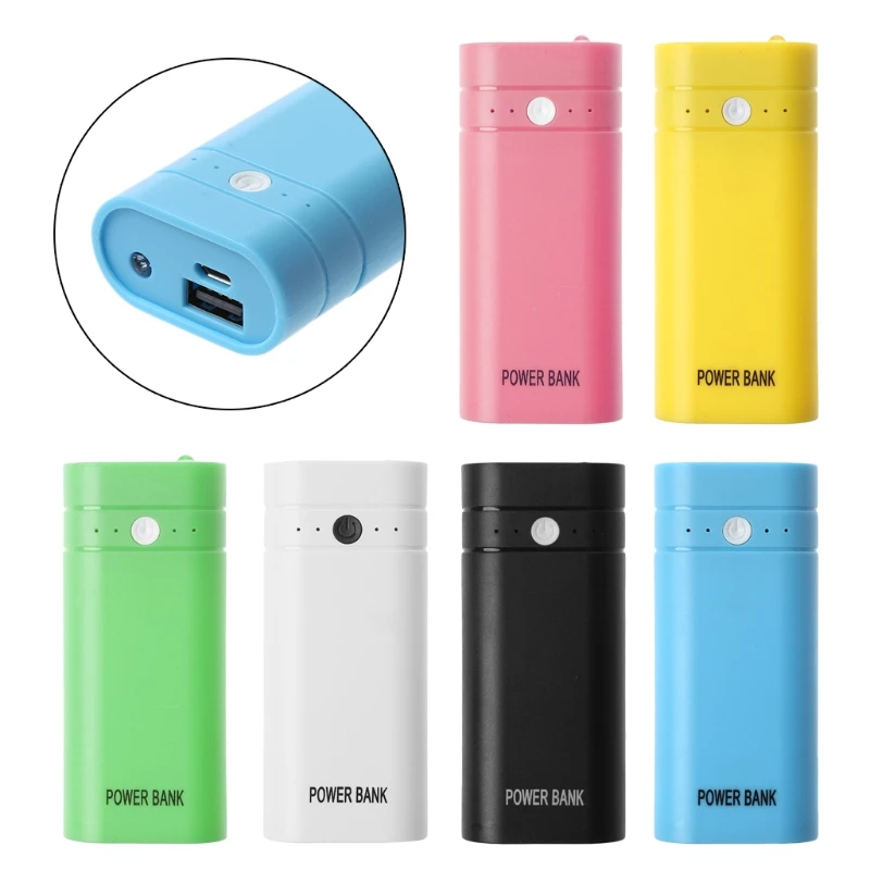 

Мини USB порт 2x18650 зарядное устройство держатель банк питания коробка корпус DIY Kit