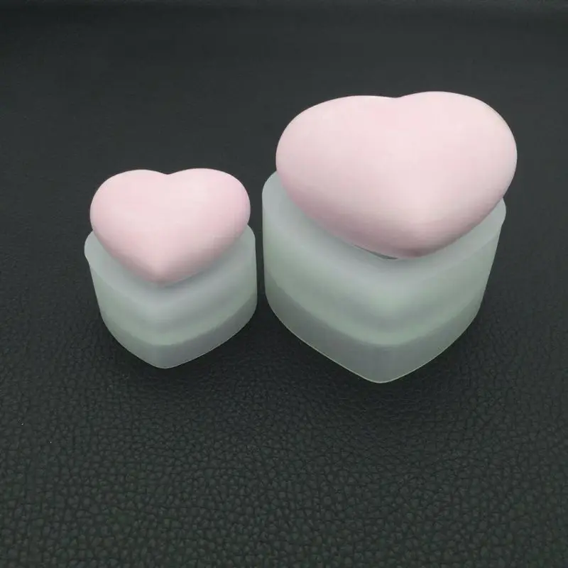 Силиконовая форма зеркальная в форме сердца 3D гладкие поделки украшения сделай