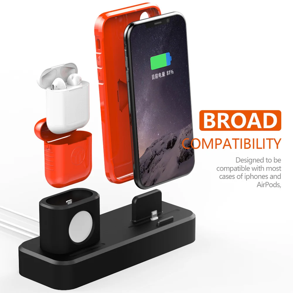 Зарядная док станция FDGAO держатель для Apple Watch iwatch 5 4 3 2 1 iPhone 11 XS Max XR X 8 7 6S 6 Airpods в