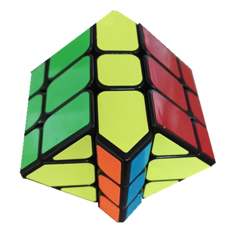 Kingcube New Yongjun ( YJ ) Yileng черный магический куб с полуяркой наклейкой Fisher 3x3 Black 3x3x3