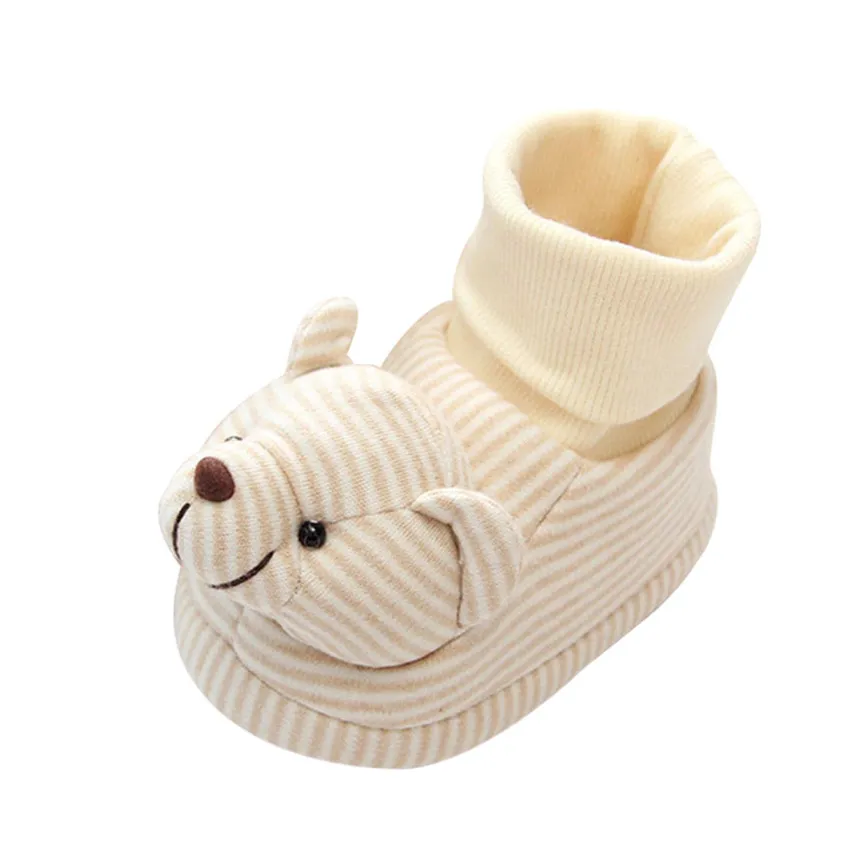 Детская зимняя теплая обувь Обувь с изображениями животных для маленьких