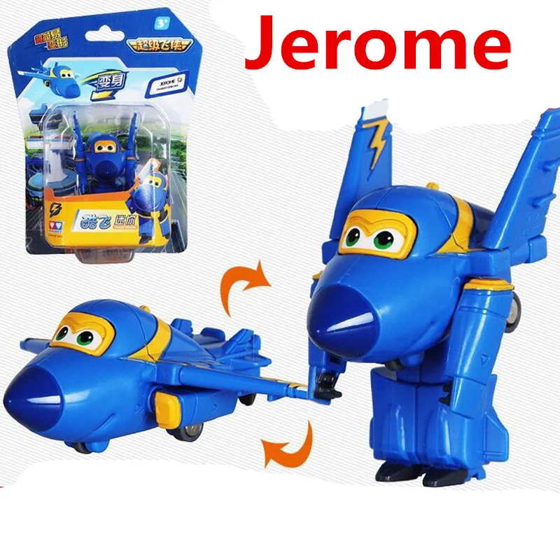 Jerome 12 шт. стиль мини самолет ABS робот игрушки Фигурки Супер крыло трансформация реактивный анимация детский подарок с коробкой - Цвет: Jerome