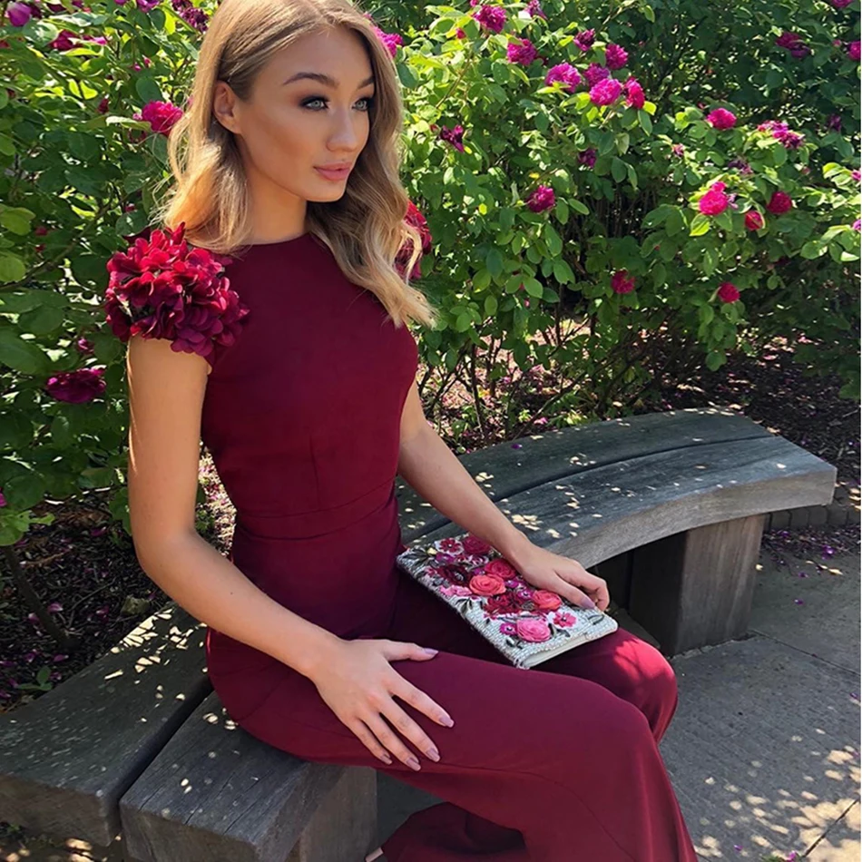 Знаменитый Подиум длинный комбинезон женский 2019 Весна и лето сексуальный