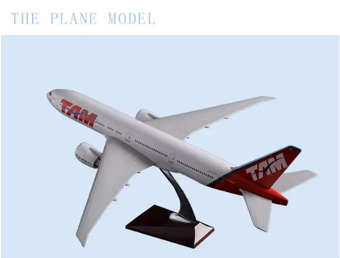 Модель самолета там 47 см модель из смолы для Бразилии Tianma B777 Аэробус A320 LAN Чили