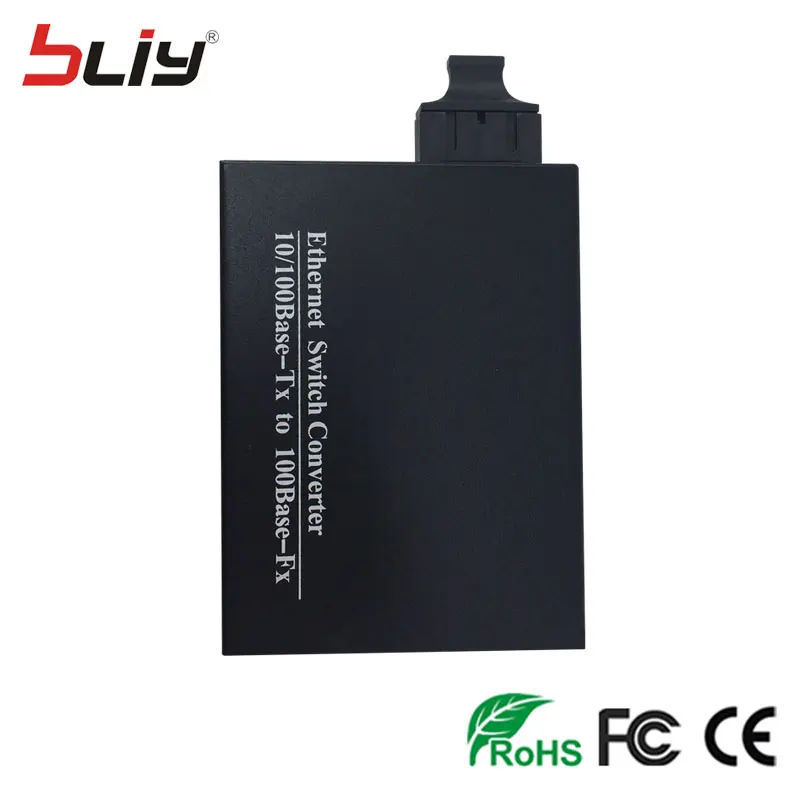 100 м двойной волоконно оптический коммутатор Ethernet с 3 портами и 2 rj45 poe ethernet
