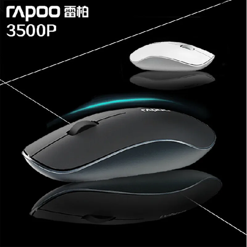 100% оригинальная ультратонкая Беспроводная мышь Rapoo 3500P для ноутбука hindchnnel mouse |