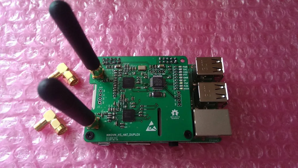 2018 дуплекс MMDVM точка доступа поддержка P25 DMR YSF для Raspberry Pi + 2 шт. X Антенна |
