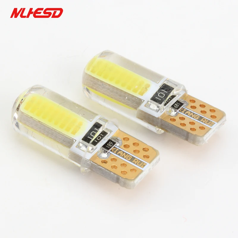 

100pcs LED T10 194 168 W5W COB 20SMD Led Parking Bulb Auto Wedge Clearance Lamp CANBUS Silica Bright White License Light Bulbs