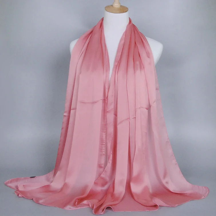 2015 NEW COLOR satin silk printe solid color shawls nice long plain polyester popular head muslim scarves/scarf 10pcs/lot | Аксессуары