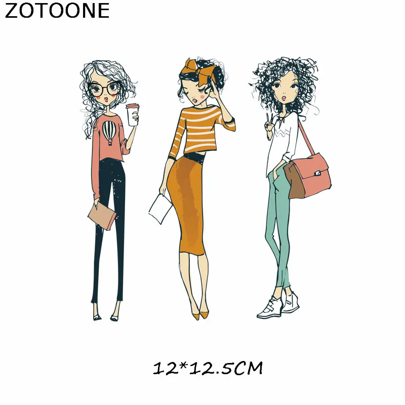 Модные нашивки ZOTOONE для девочек одежды термонаклейка сделай сам на одежду