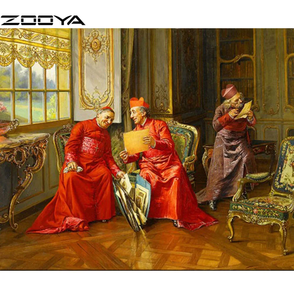 New Style Square Diamond Painting Complete Whole Picture Drill Needlework Embroidery People Cross Stitch AT686 | Дом и сад