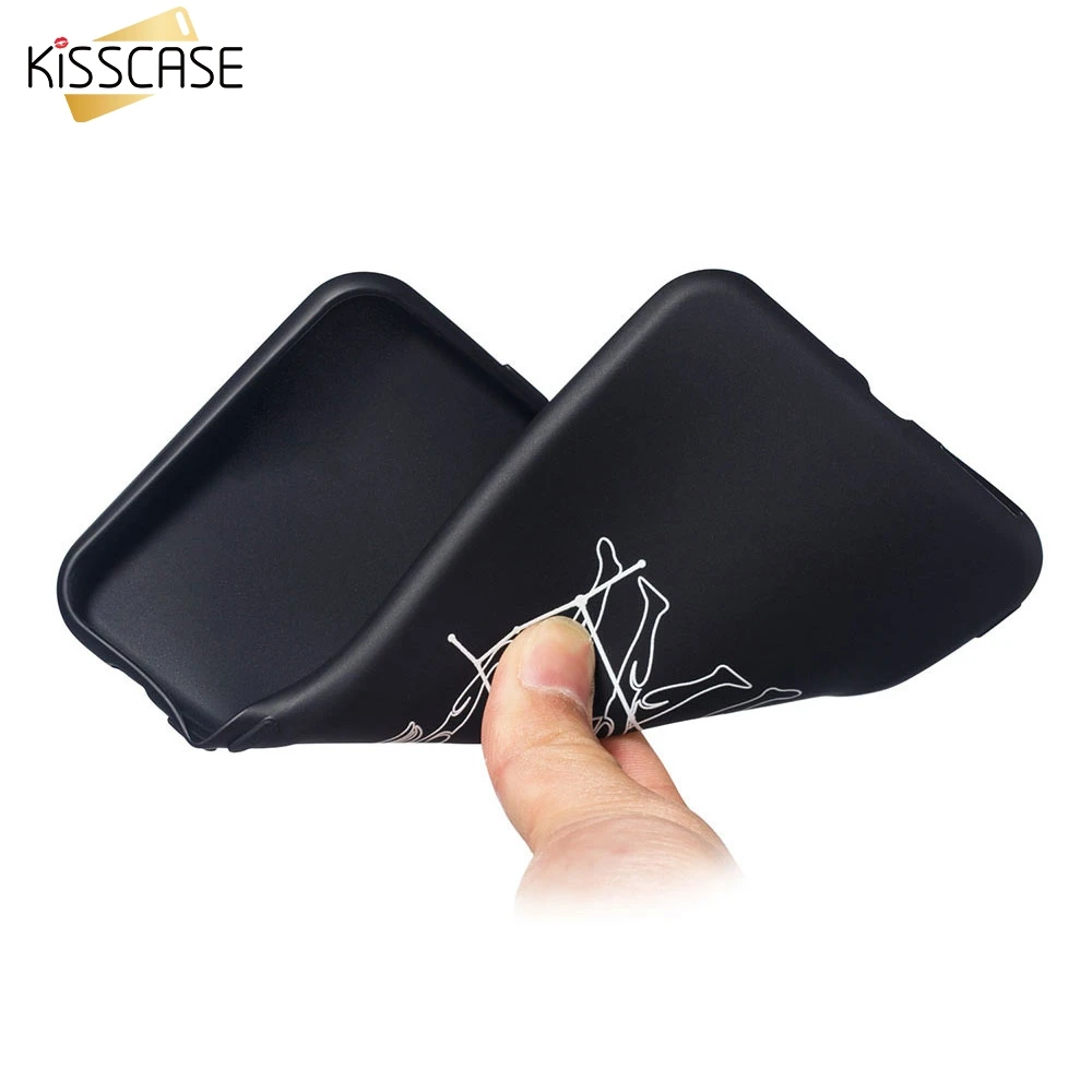 Мягкий чехол KISSCASE из ТПУ для iPhone XR X XS MAX 7 Plus 8 Twelve с созвездиями чехлы 6 6S задняя