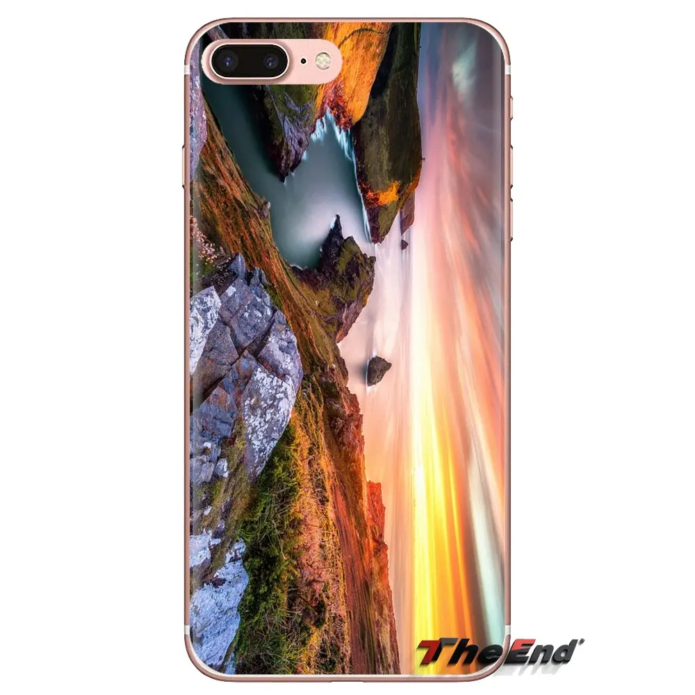 Для Xiaomi Mi3 Samsung A10 A30 A40 A50 A60 A70 Galaxy S2 Note 2 Grand Core Prime TPU чехол для кожи морские горы