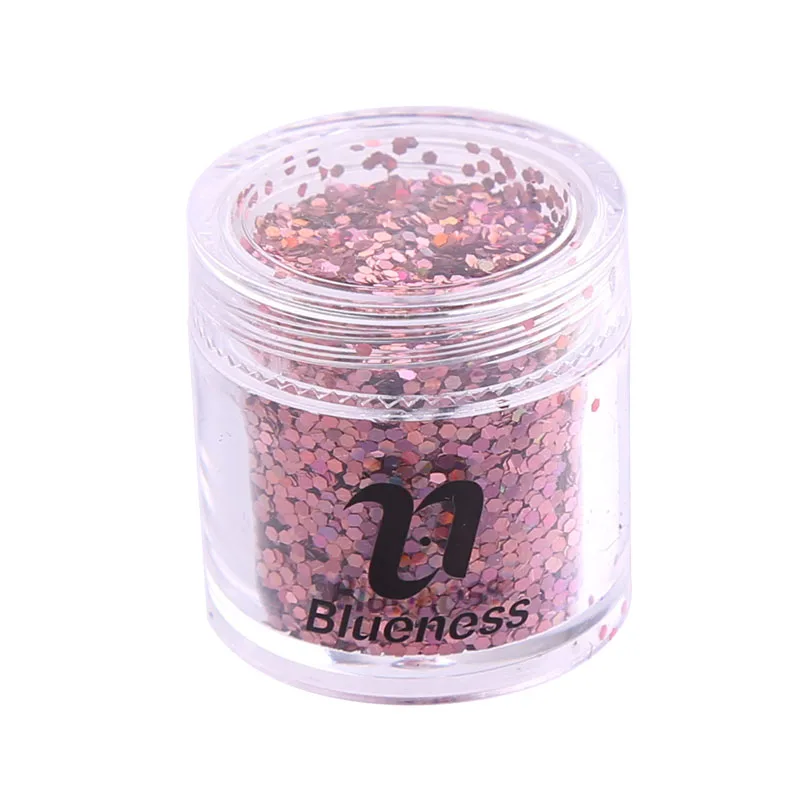 Акриловый цветной Блеск 3D для дизайна ногтей 4 шт./компл. 1 мм УФ порошок Гель лак