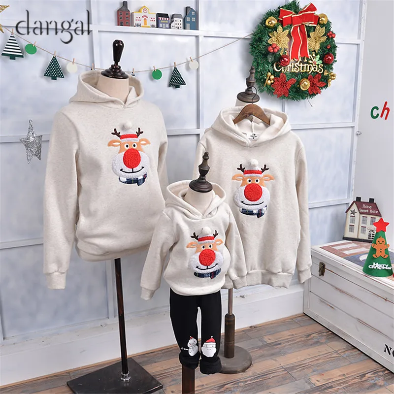 Cute Christmas Sweaters Family Matching Clothes Couple Winter Warm Tick Loose Wholesale | Женская одежда