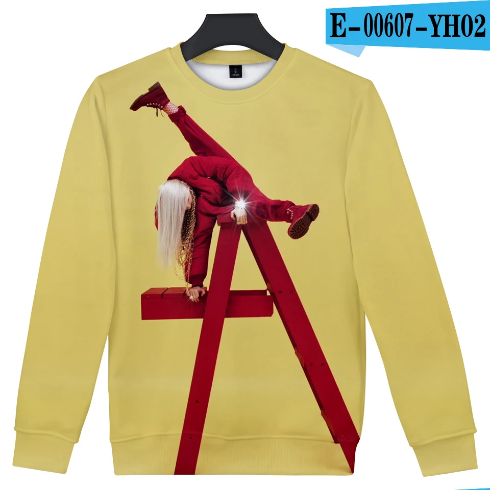 Женская/мужская одежда с 3D принтом Billie Eilish,, повседневные крутые летние толстовки с капюшоном в стиле Харадзюку, топы размера плюс 4XL - Цвет: YH02-1-1