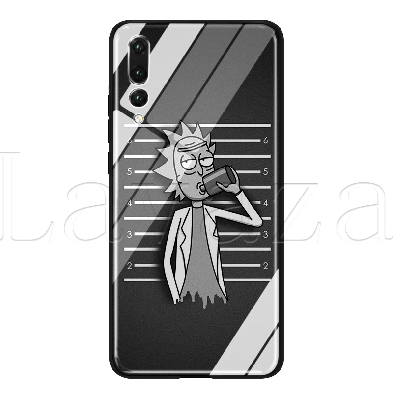 Стеклянный ТПУ чехол Lavaza Рик и Морти для huawei mate 20 P10 P20 P30 Y6 Y9 P smart lite Pro - Цвет: TG2