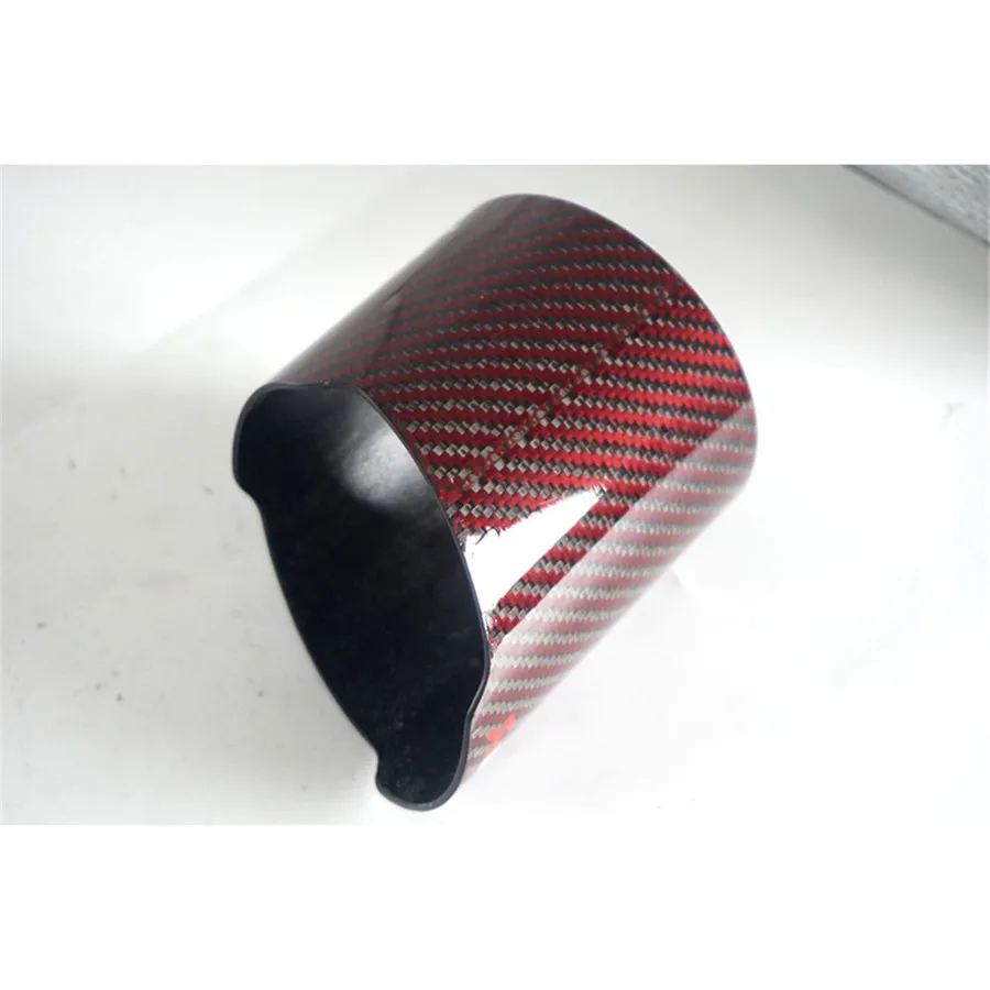 Автомобильный красный глушитель на трубу из углеродного волокна 3 дюйма