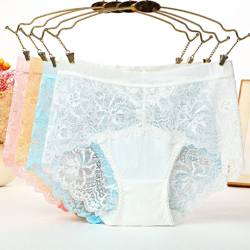 Новое сексуальное женское нижнее белье кружевные с высокой талией без швов