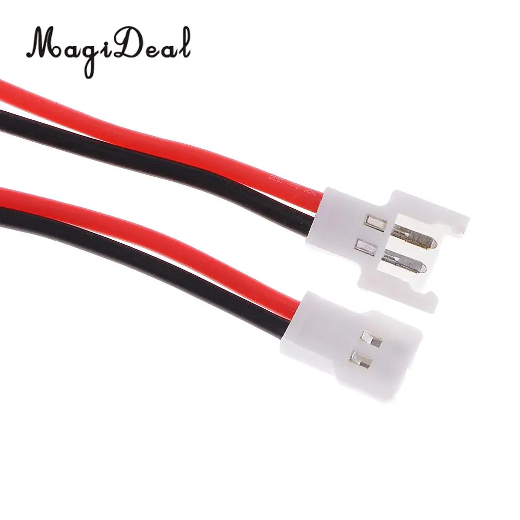 MagiDeal 5 парт/Лот Белый 51005 2-контактный разъем штекер и гнездо с проводом 100 мм