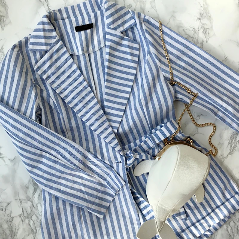 Женский винтажный Костюм двойка в полоску элегантный костюм с топом и шортами